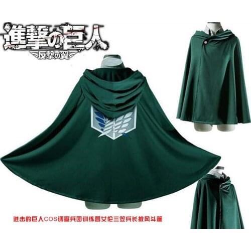 Anime Attack on Titan Cosplay AoT EREN Levi Ackerman Costume Cape Shingeki no Kyojin Cloak Clothes Fantasia Blanket