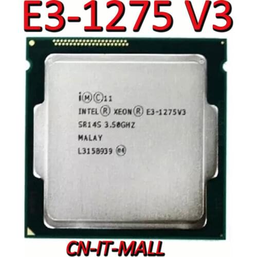 Intel Xeon E3-1275 V3 CPU 3.5GHz 8M 4 Core 8 Threads LGA1150 Processor