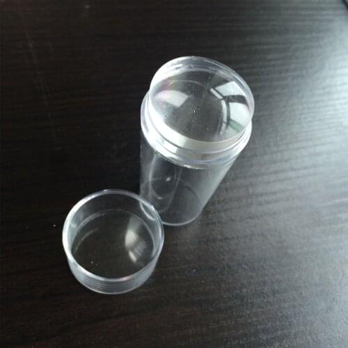 Nail Art Stamping Scraper Set Clear Jelly Stamper Tools with Cap DIY Manicure Stencil Polish Stamp Image Silicone Kits