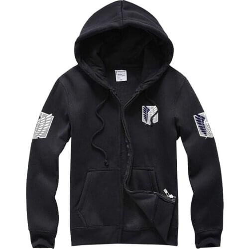 High quality Attack on Titan Shingeki no Kyojin Scouting Legion Cosplay Coat hoodie long sleeve jacket hoodies Sweatshirt coat