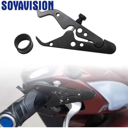Universal Motorcycle Throttle Lock Cruise Control Clamp Aluminum Cruise Control Assist Rubber Ring Scooter Cruise Control Assist