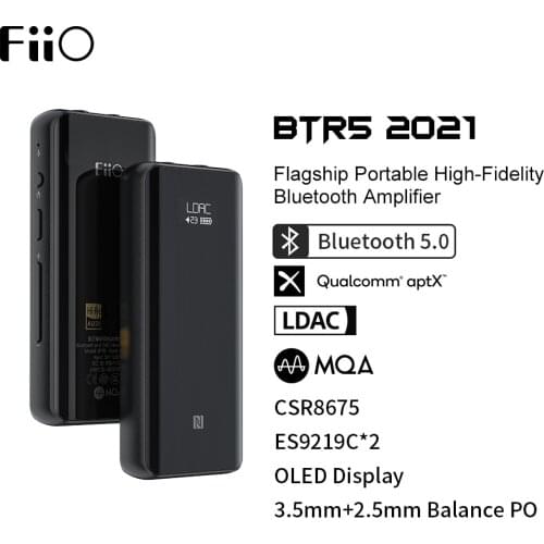 Fiio BTR5 Hi-Res USB DAC Bluetooth 5.0 ES9218P CSR8675 Headphone Amplifier 3.5mm 2.5mm Balanced AAC/SBC/aptX/aptX LL/aptX H/LDAC