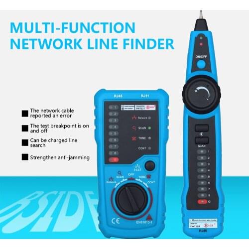 BSIDE Wire Tracker FWT11 RJ11 RJ45 Telephone Wire Tracker Tracer Toner Ethernet LAN Network Cable Tester Line Finder