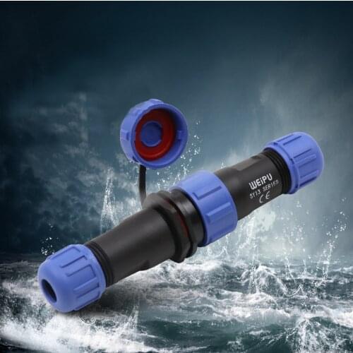 WEIPU SY13 3-13A Anti-corrosion Waterproof 2 3 4 5 6 7 9 Pin Aviation In-line Cable Connector Soldering Wire Sea Deck Adapter