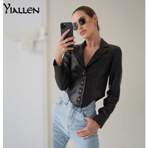 Женские черные куртки Yiallen China At AliExpress
