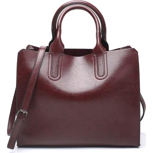 Women Tote Bags Casual Retro Large Capacity Shoulder Bags for Ladies 2020 New High Quality Soft Pu Leather Female Handbag