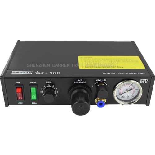 1pcs DS-982 DS982 Semi-Auto Glue Dispenser PCB Solder Paste Liquid Controller Dropper Fluid dispenser 110v/220v