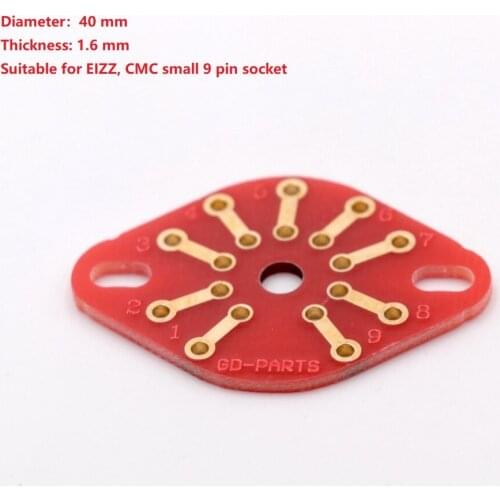 10 Piece 9PIN 8PIN 7PIN 6PIN 5PIN 4PIN Socket Welding Plate EIZZ CMC Electronic Tube Socket Adapter Plate