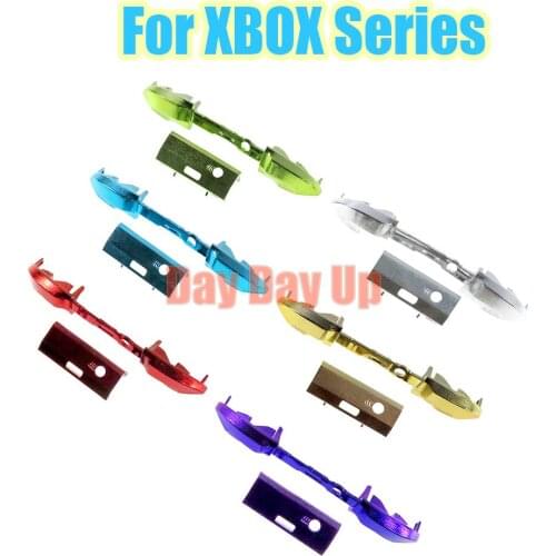 100set For Xbox Series X S Controller Replacement Jack Port Bumper LB RB Trigger Button bracket Chrome Plated Right Left Buttons