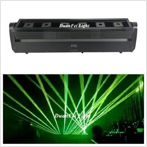2pcs dj dmx laser red green blue 6 eyes moving head bar beam dj laser light disco ktv stage equipment