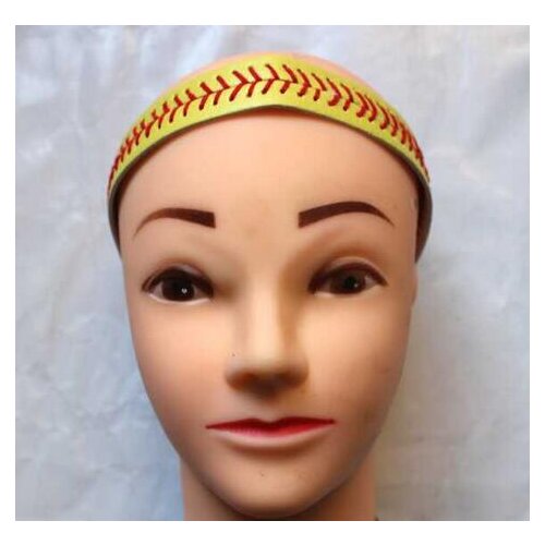 2017 yoga headband sports softball baseball elastic leather headband