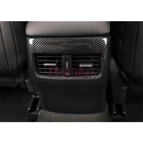 2019 2020 Carbon Fiber Color Rear Air Conditioner Air Outlet Cover For Mazda 3 Axela Car Styling Accessories