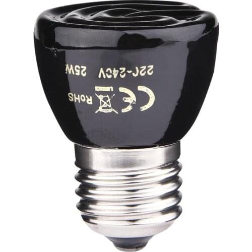 20W/50W /75W /100W E27 Far-Infrared Ceramic Pet Heating Lamp for ortoise Lizard Spider Reptile Box Warmer Light Bulbs