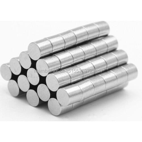 500pcs Strong Round Dia 4mm x 4mm N35 Rare Earth Neodymium Magnet Art Craft Fridge 4x4mm