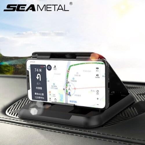 Car Dashboard Phone Holder Interior ABS Auto Mobile Phone Support Universal Mount Clip for Home Vehicle Office Stand Accessories