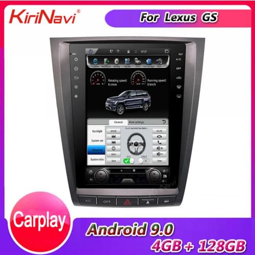 KiriNavi 1 Din Android 9.0 Car Radio Auto Gps Navigator For Lexus GS GS300 GS350 GS400 GS430 GS460 Car Dvd Multimedia Player 4G