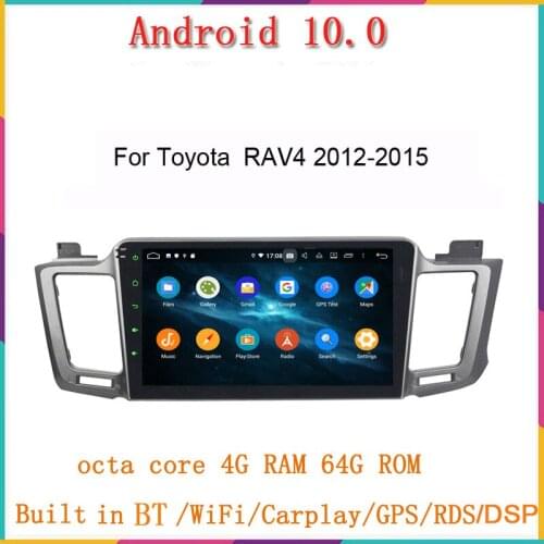 10.1" two din android 10 car dvd gps player for toyota RAV4 RAV 4 2012-2017 with gps navi bluetooth RDS FM wifi 4G RAM 64G ROM