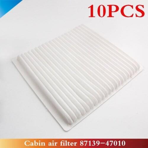 CAPQX 10PCS Condition Cabin Air Filter For LAND CRUISER PRADO VIOS 4RUNNER PRIUS PICNIC AVENSIS VERSO PREVIA TARAGO 87139-47010