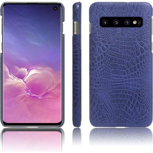 Leather Crocodile Pattern Cover For Samsung S10 S10+ S10E Retro Luxury Crocodile Skin Case For Galaxy S10 5G Note 10 Plus Lite