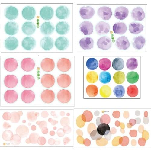 Colored Dots Baby Wall Decals Romantic Furniture Stickers For Children Vinyl Nursery Room Decoration Home Decor House Art Poster