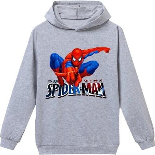 Disney Hoodie Children Sweatshirts Kid Boy Girl Cartoon Autumn Thin Coat Unisex Cartoon Cotton Pullovers Sweatshirt