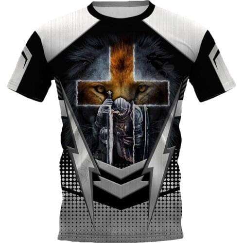 Knight Templar Warrior 3D Printed t shirts women for men Summer Casual Tees Short Sleeve T-shirts Short Sleeve Drop Shipping 08