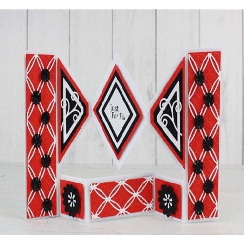 Geometry Folder Screen Metal Cutting Dies Stencils for DIY Scrapbooking Decorative Crafts Embossing Paper Cards New Diecut