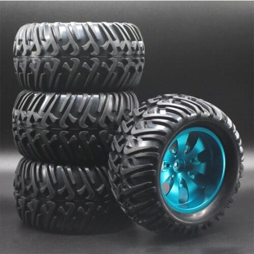 4pcs Alloy Metal Wheel Rims 125MM Bigfoot tires 1:10 RC Car Off-Road Bigfoot Truck HSP HPI FS 94111 94108 94188 88035