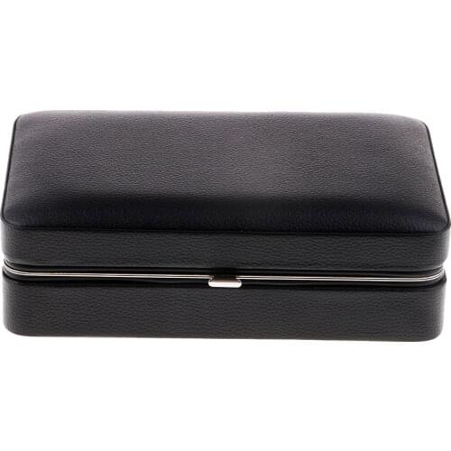 Leather Cedar Lined Cigar Case Humidor Cedar Wooden Holder for 4 Cigars