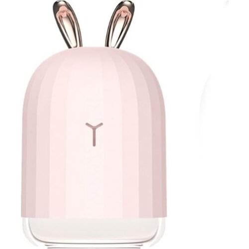 Rabbit 220ml Air Humidifier Aroma Essential Oil Diffuser USB Fogger Mist Maker with LED Night Light for Home Car D0AB