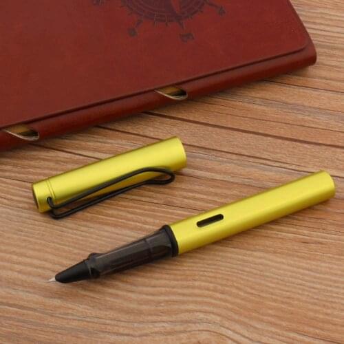 Posture Correction metal Fountain Pen Grass green Student Stationery Office Supplies Ink Pens New