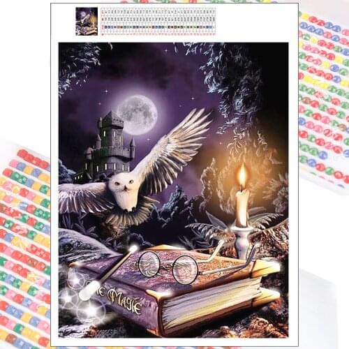 5D Diamond Painting Fantasy Cartoon Animal New Arrivals Magical Owl Hobby Art DIY Mosaic Kit Full Square Round Drill Home Decor