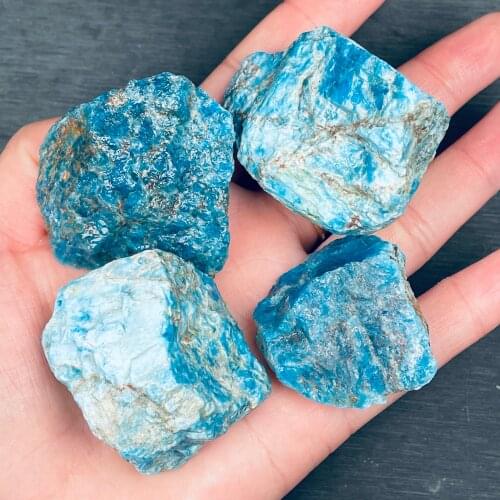 New product!!!Natural Raw blue apatite stone mineral stone specimen