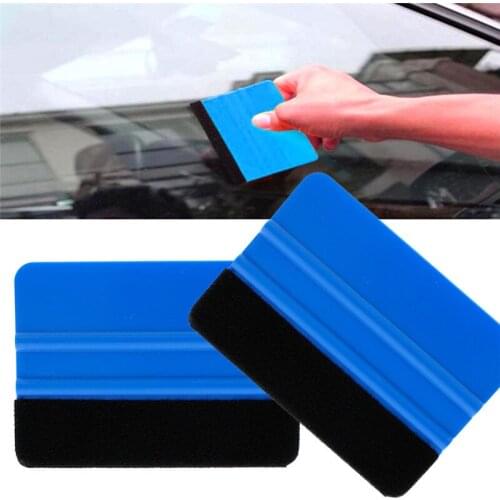 New High Quality 2pcs Felt Edge Wrap Scraper Durable Convenient Glass Protect Squeegee For Car Auto Vehicle Window Film#259463