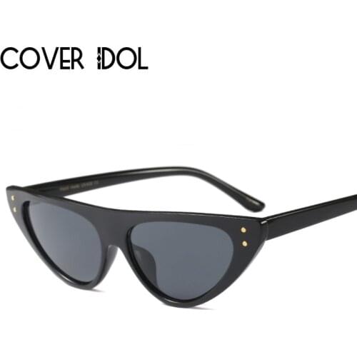 New Cat Eye Sunglasses For Women Classic Stylish Flat Top Sun Glasses Cateye Designer Sunglass UV400 Oculos de Sol