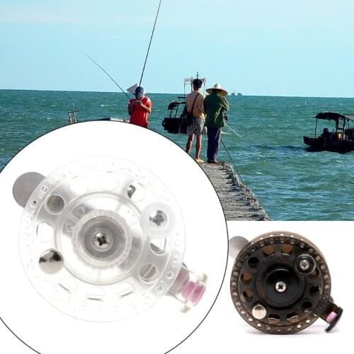Plastic Ice Fishing Reels Fly Fishing Tackle Round Wheel Mini Carp Fishing Reel Fishing Tackle Tools Spinning Reels