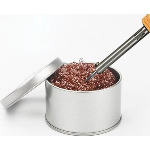 Useful Soldering Tip Cleaner Anti-oxidation No Water Needed Iron Wire Lead-free Anti-static Solder Tip Cleaning Wire for Residue