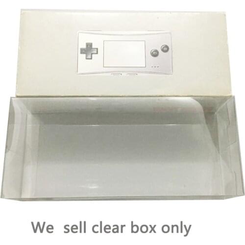 Clear transparent PET box cover For GBM for gameboy Micro EU version storage protection collection box