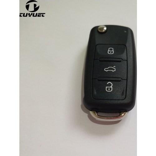 Flip Folding Key Shell for VW VOLKSWAGEN SEAT SKODA Remote Key Case Fob NEW 3 BN