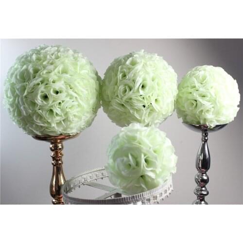 SPR SPR 40cm plastic center-ivory/off white artificial flower ball 4pcs/lot,kissing ball,party flower decorations more colo