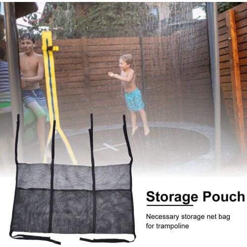 Trampoline Storage Bag,Organize Trampoline Storage Mesh Bag,Toys Shoes Organizer Pool Stroller Beach Bag With 4 Straps