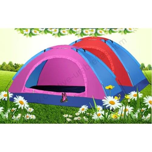1-2 persons anti-thunder windproof fiberglass colourful outdoor anti-uv vented canopy compact practical tents