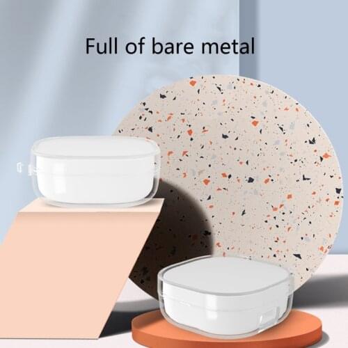 Protective Housings Case with Keychain, Transparent TPU Case Skin Cover for-SoundPEATS Trueair2 + Earphone Case