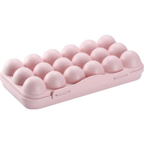 1pc 18-cavity Egg Tray Holder Storage Box Refrigerator Crisper Container Home Storage Organization Case