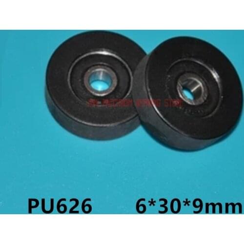 2019 New Arrival Limited 6*30*9mm Rubber Coated Bearing Pulley Outer Diameter 30 Miniature 626 Plane Roller Wheel Pu