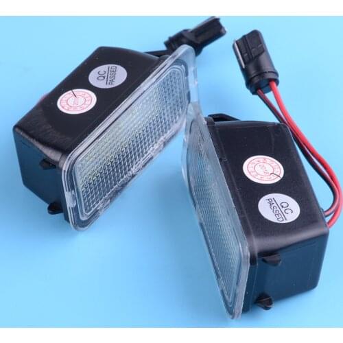 Beler 2pcs Error Free LED Rear License Plate Light Lamp Fit for Ford Fiesta Focus S-MAX C-MAX Kuga Mondeo Galaxy 2010 2011 2012