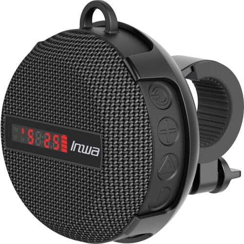 Wireless Smart LED Digital Display Bluetooth Speaker Outdoor Cycling Bicycle Portable Waterproof Subwoofer Hands-free/TF Card