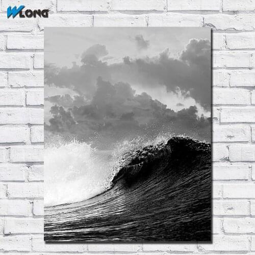 Large size Printing Wall Oil Painting Ocean Waves Wall art canvas prints pictures for living room and bedroom No Framed