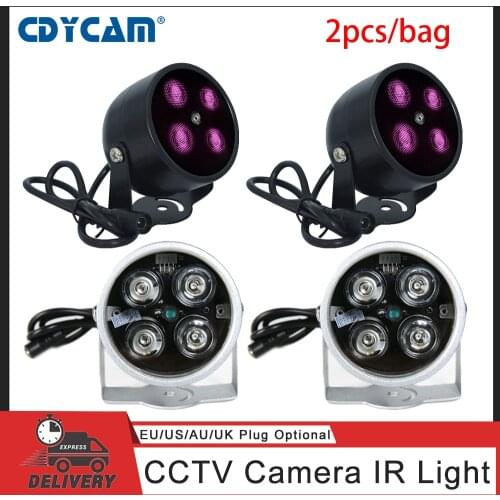 CDYCAM 4 array IR led illuminator Light IR Infrared metal waterproof Fill Light for CCTV night vision surveillance camera 12V2A