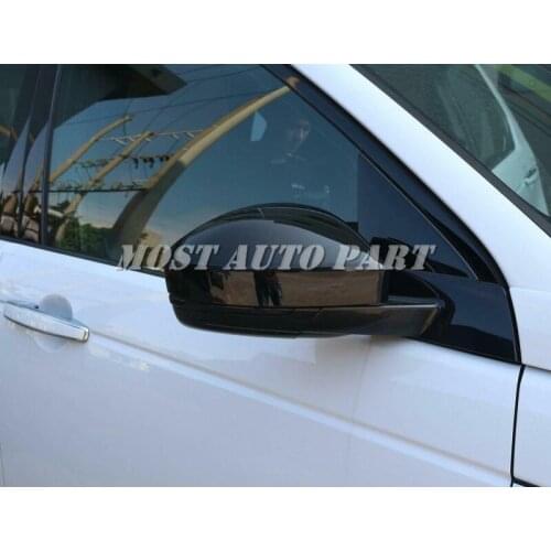 ABS Plastic Gloss Black Side Rearview Mirror Cover Trim For Land Rover Discovery Sport 2015-2019 2pcs Car Decoration Car Trim